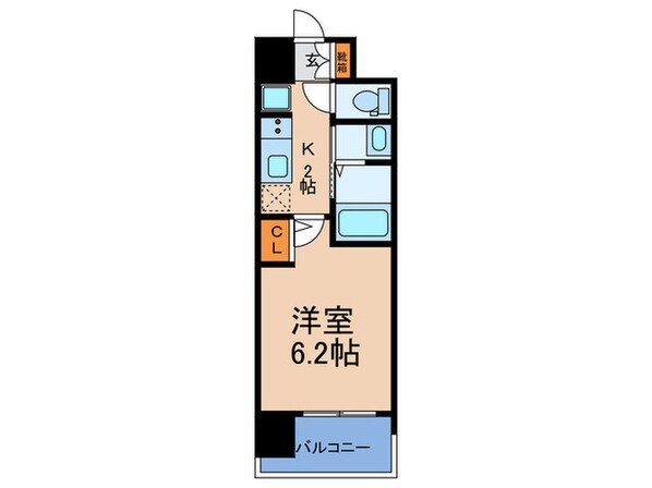 ｴｽﾃﾑｺｰﾄ難波Ⅶﾋﾞﾖﾝﾄﾞ(307)の物件間取画像